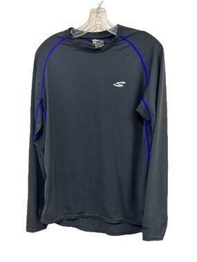 Stohlquist Mens Rashguard Gray Water Wear UPF 50+ Long Sleeve Shirt Mens Size M